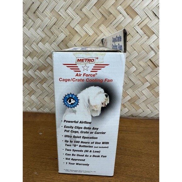 Metro Vac Air Force Cage/Crate Cooling Fan For Pets Travel - Picture 3 of 6